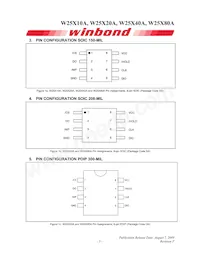W25X80AVDAIZ Datasheet Page 5