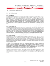 W25X80AVDAIZ Datasheet Page 9