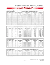 W25X80AVDAIZ Datasheet Page 13