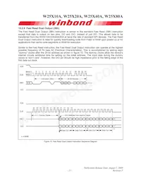 W25X80AVDAIZ Datasheet Page 21