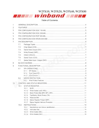 W25X80VZPIG T&R Datasheet Page 2