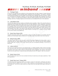W25X80VZPIG T&R Datasheet Page 7