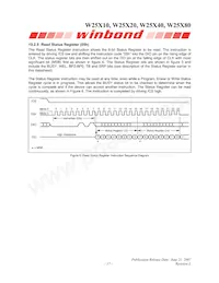 W25X80VZPIG T&R Datasheet Pagina 17