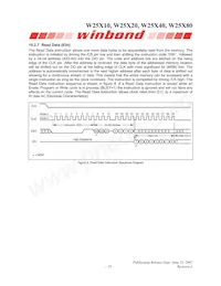 W25X80VZPIG T&R Datasheet Page 19