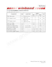 W27C512-45Z Datasheet Page 11