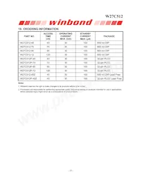 W27C512-45Z Datasheet Page 18