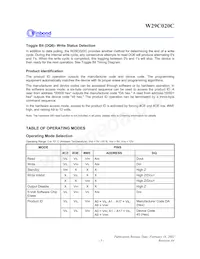W29C020CP90B Datasheet Page 5