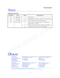 W29C020CP90B Datasheet Pagina 22