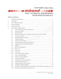 W39V040FAPZ Datenblatt Cover