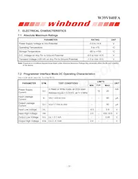 W39V040FAPZ Datasheet Page 18