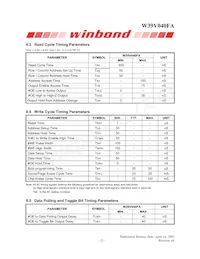 W39V040FAPZ Datasheet Page 21