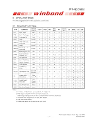 W9412G6IH-5 Datasheet Page 17