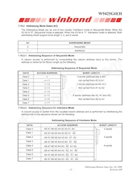 W9425G6EH-5 Datenblatt Seite 15