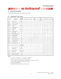 W9425G6EH-5 Datasheet Page 18