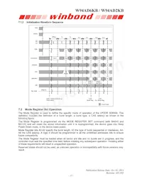 W94AD2KBJX5E Datasheet Page 13