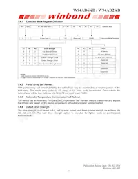 W94AD2KBJX5E Datasheet Page 17