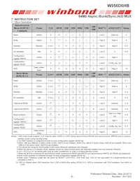 W956D6HBCX7I TR Datasheet Page 8