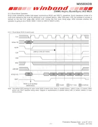 W958D6DBCX7I TR Datasheet Page 11