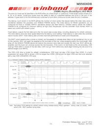 W958D6DBCX7I TR Datasheet Pagina 13