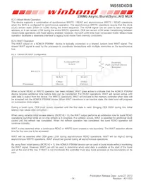 W958D6DBCX7I TR Datasheet Pagina 14