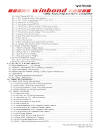 W967D6HBGX7I TR Datasheet Page 4