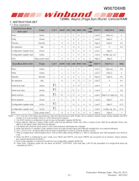 W967D6HBGX7I TR Datasheet Page 10