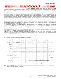 W967D6HBGX7I TR Datasheet Page 16