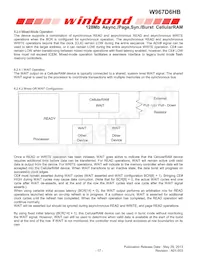 W967D6HBGX7I TR Datasheet Page 17