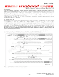 W967D6HBGX7I TR Datasheet Page 19