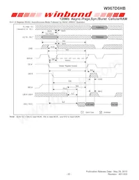 W967D6HBGX7I TR Datasheet Page 22