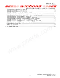 W968D6DAGX7I TR Datasheet Page 5