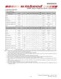 W968D6DAGX7I TR Datasheet Page 10