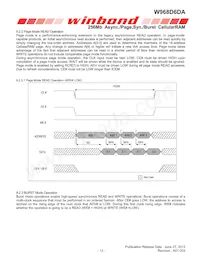 W968D6DAGX7I TR Datasheet Page 13