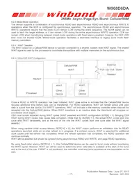 W968D6DAGX7I TR Datasheet Page 17