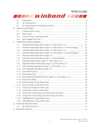 W9812G6IH-6數據表 頁面 2