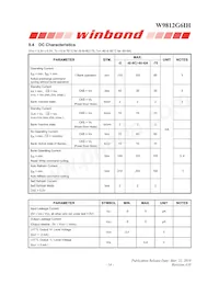 W9812G6IH-6 Datasheet Page 14