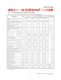 W9812G6IH-6 Datasheet Page 15