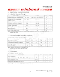 W9812G6JB-6I Datasheet Page 13