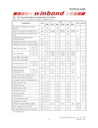 W9812G6JH-5 Datasheet Page 15