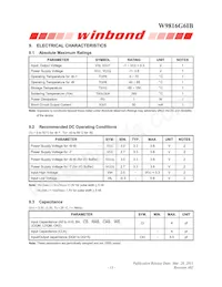 W9816G6IB-6 Datenblatt Seite 13