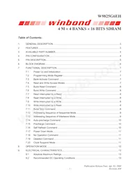 W9825G6EH-6 Datasheet Cover