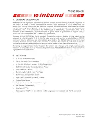 W9825G6EH-6 Datasheet Page 3