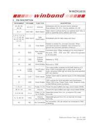 W9825G6EH-6 Datasheet Page 5