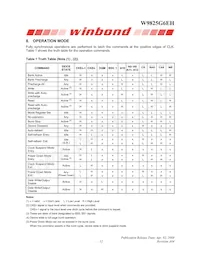 W9825G6EH-6 Datasheet Page 12