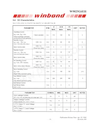 W9825G6EH-6 Datasheet Page 14