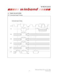 W9825G6EH-6 Datasheet Page 17