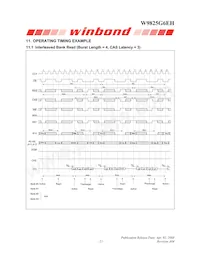 W9825G6EH-6 Datasheet Page 21