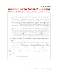 W9825G6EH-6 Datasheet Page 22