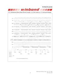 W9825G6EH-6 Datasheet Pagina 22