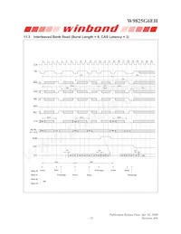 W9825G6EH-6 Datasheet Page 23